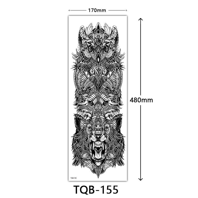 Cross-border supply full arm tattoo stickers waterproof full arm large picture tattoo stickers flower arm tattoo stickers tattoo