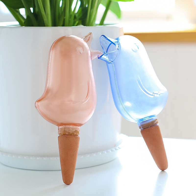 Potted automatic watering device lazy watering artifact Bird drip device timing gardening household watering device drainer