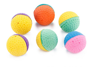 Pet Cat Toy Foam Football Two-color Golf