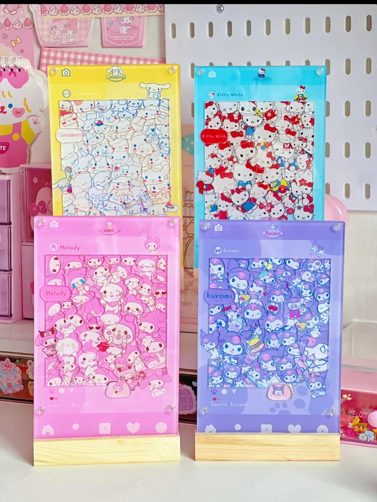 Sanrio Creative Acrylic Three-Dimensional Puzzle Night Light Kulomi Gui Dog Cute Cartoon