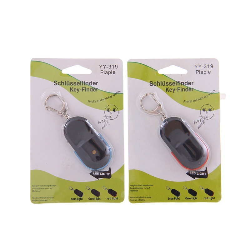 New keychain whistle finder for the elderly anti-lost audio induction flash electronic alarm anti-lost device 319