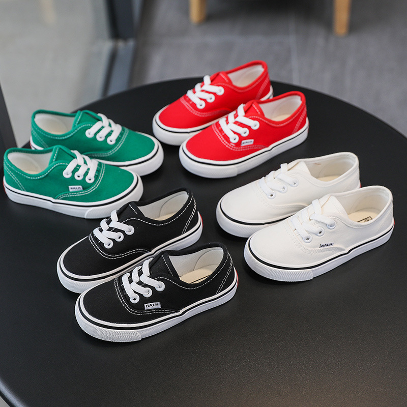 Children's Canvas Shoes 2023 Summer New Small and Large Children's Board Shoes Boys and Girls Korean Baby Shoes White Shoes