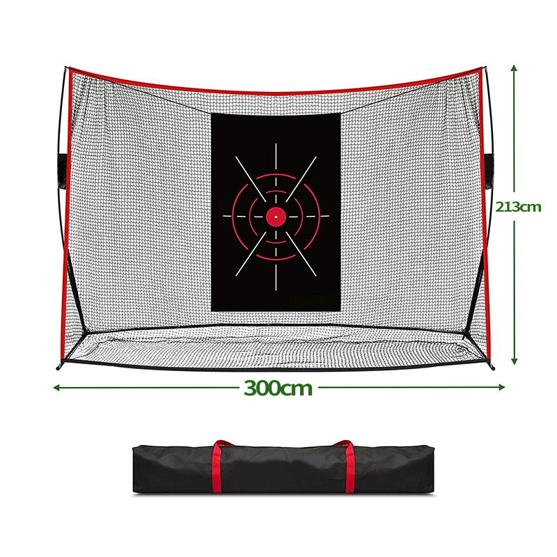 Golf Practice Net Outdoor Swing and Cutting Training Equipment Indoor Battling Cage with Battling Mat Set