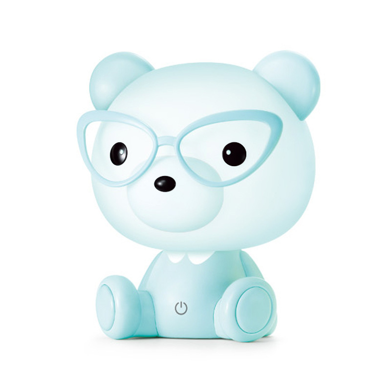led touch dimming table lamp 3 cartoon touch bedroom bedside lamp cartoon Panda usb plug-in night light