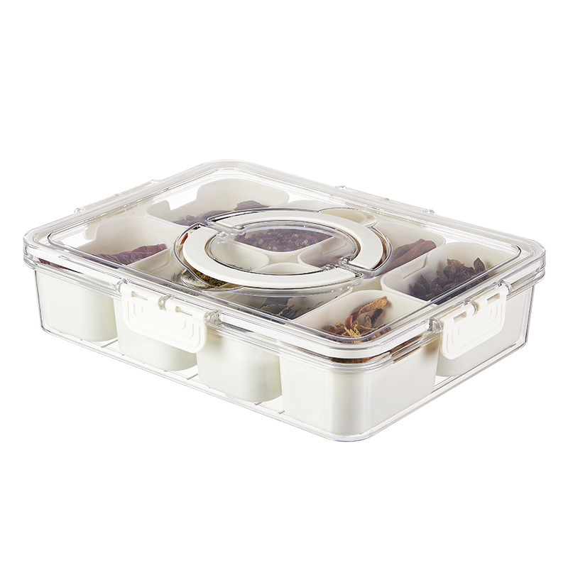 食品級冷蔵庫新鮮箱果物収納箱旅行密封携帯用分格収納箱調味料箱|undefined