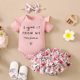 2023 newborn fairy fan summer baby clothes jumpsuit shorts suit floral summer clothing cute little Princess
