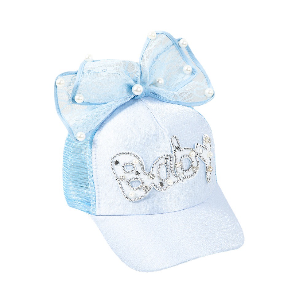 Children's Hat Korean Style Girl's Summer Cap Breathable Mesh Sunshade Baseball Sun Hat Sunscreen Princess Trendy