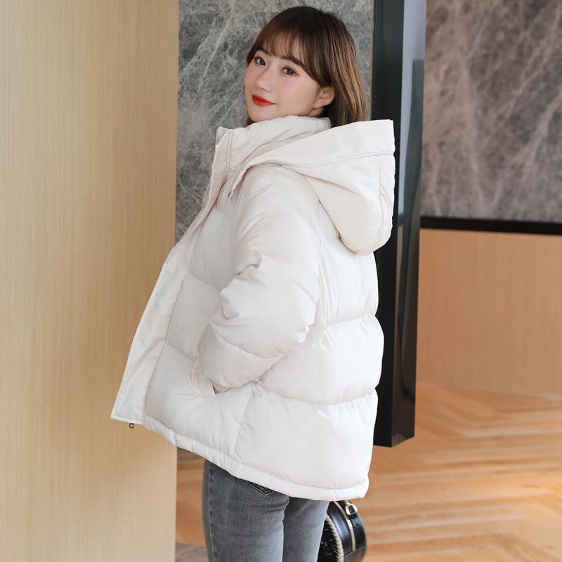 2024 autumn and winter new cotton-padded coat women's short down cotton-padded coat Korean style loose hooded thickened coat fashion cotton-padded coat fashion