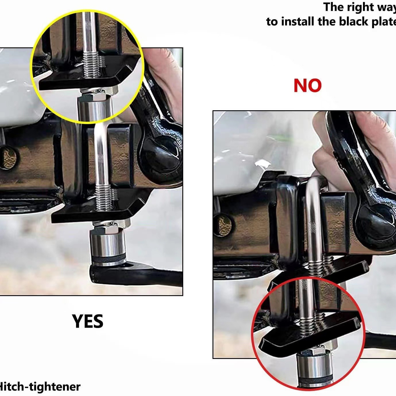 Trailer arm hook stable tensioner accessories suitable for trailer ball trailer trailer hook American square mouth anti-shake anti-loose