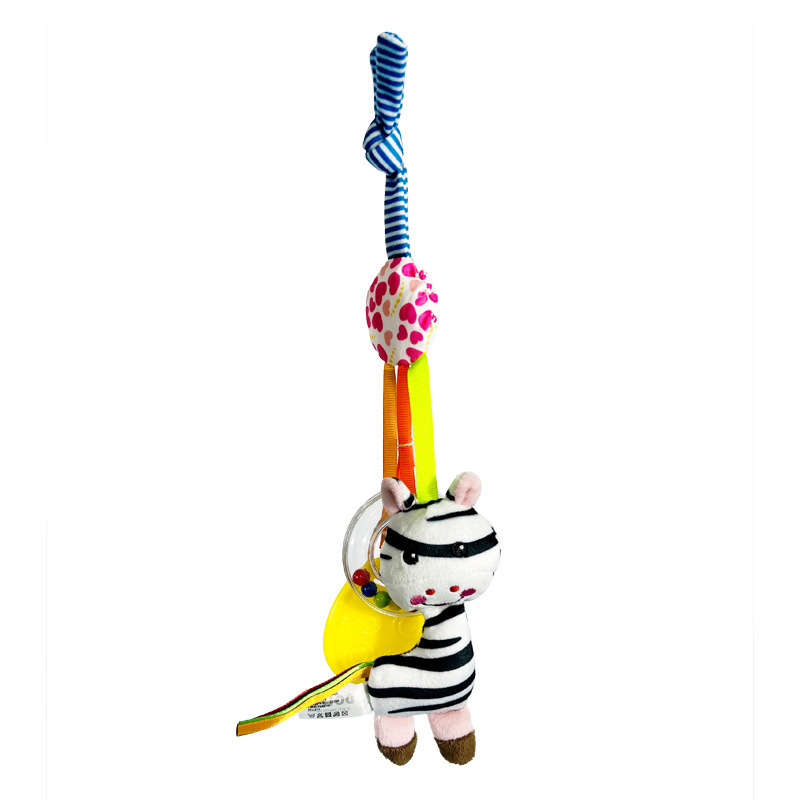 Dolery baby carriage bed hanging rubber ring rattle music small bed hanging 0-1 year old baby stroller pendant toy