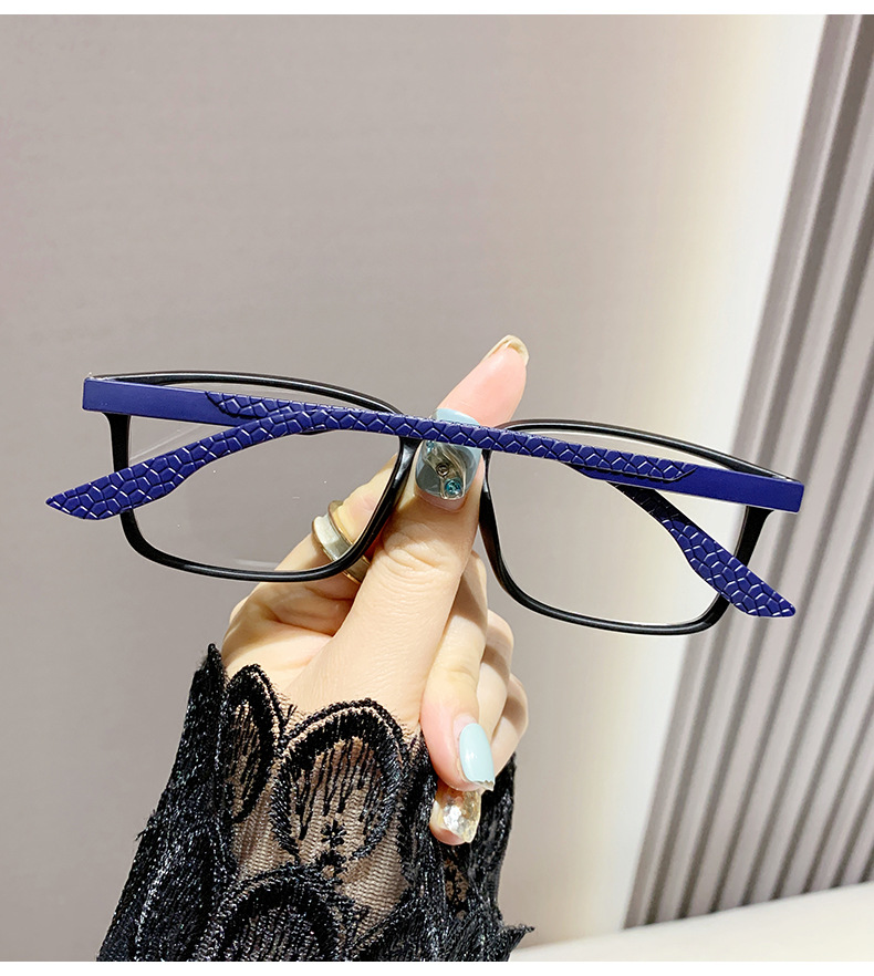 Colorful Spring Leg Anti-blue Light-ray reading glasses European Portable Ultra-light Trendy Cross-border Women's Fashionable Glasses Frame Old People_voghion.com