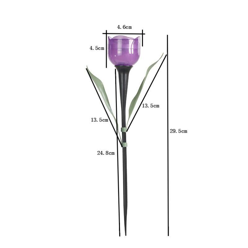 Tulip lamp LED Tulip solar plastic ground lawn lamp outdoor home landscape garden lamp