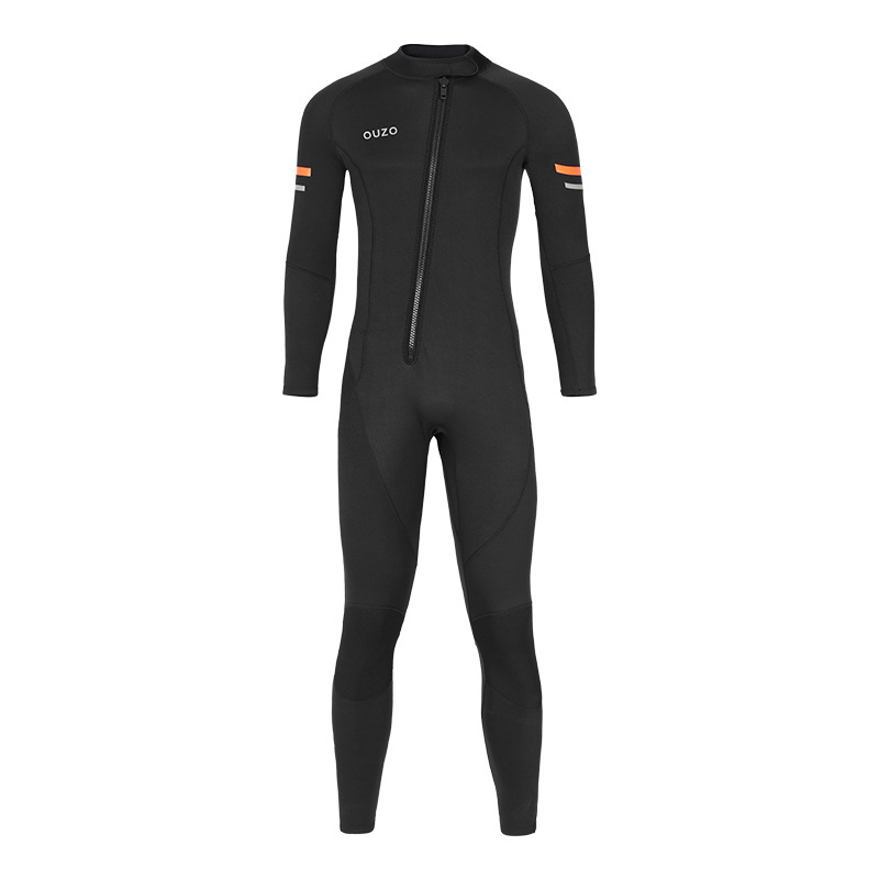 1.5mm long sleeve one-body diving suit men's front zipper diving suit cold protection sun protection warm winter swimming surfing jellyfish suit