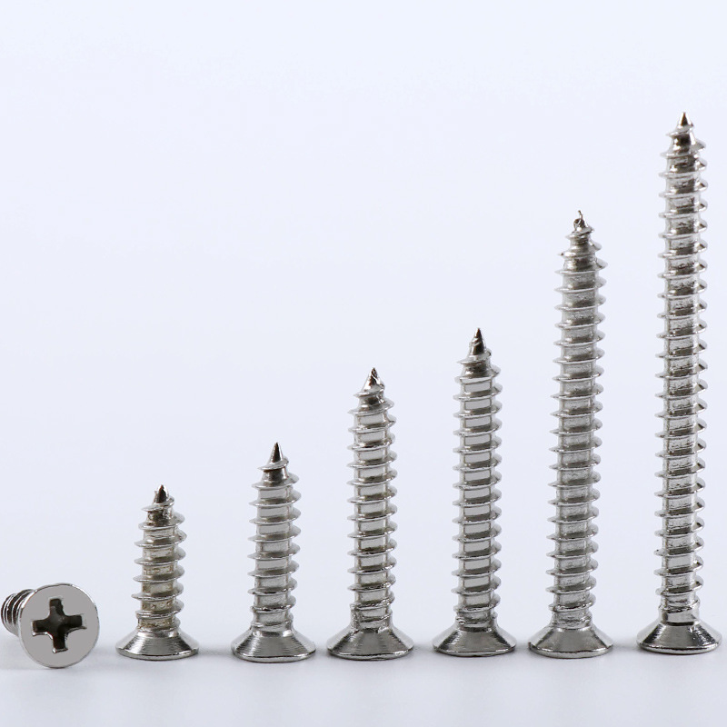 High strength self tapping screw color zinc fiberboard nail stainless steel screw M4M5 countersunk head wood screw wall panel dry wall nail