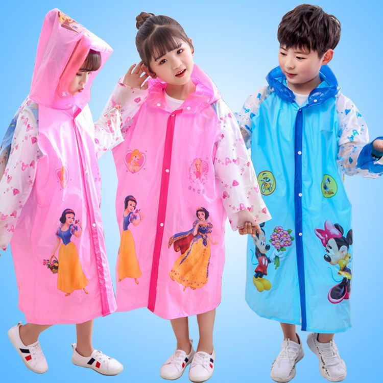 Kindergarten Children's Raincoat Boys and Girls Long Raincoat Poncho Primary School Students 2-3-6-10 Years Old Boys and Girls Raincoat