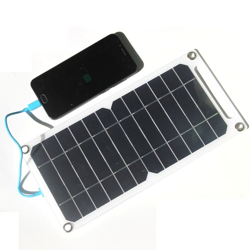 Flexible Outdoor Solar Charging Board 5V Mobile Phone Backpack Solar Charger Panel High Efficiency Monocrystalline Silicon Made in Guangdong