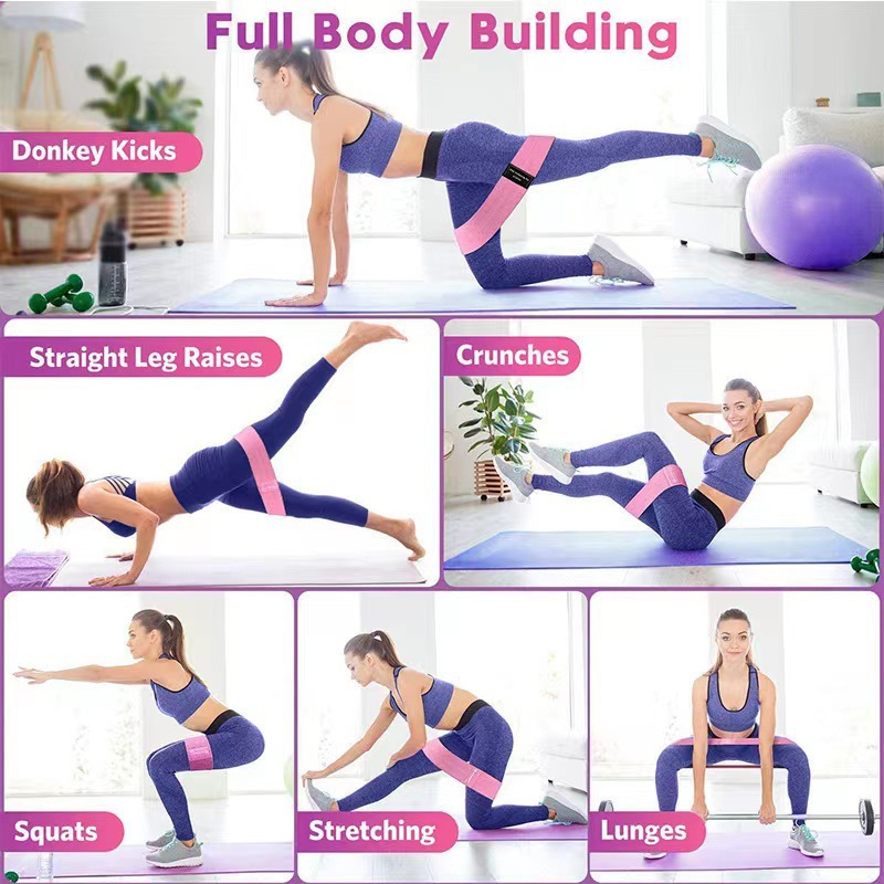 New upgraded yoga fitness elastic belt body beauty Hip Hip tension belt widened non-slip non-curling resistance belt