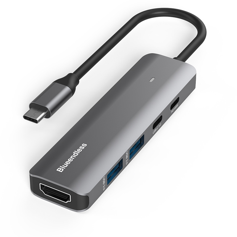 type-c docking station 4k60hz five-in-one usb3.0 notebook docking station steamdeck converter
