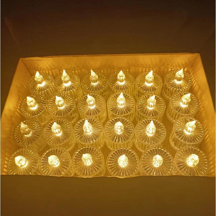 Transparent strip candle light LED electronic candle small tea Wax Bar decorative light birthday gift acrylic candle