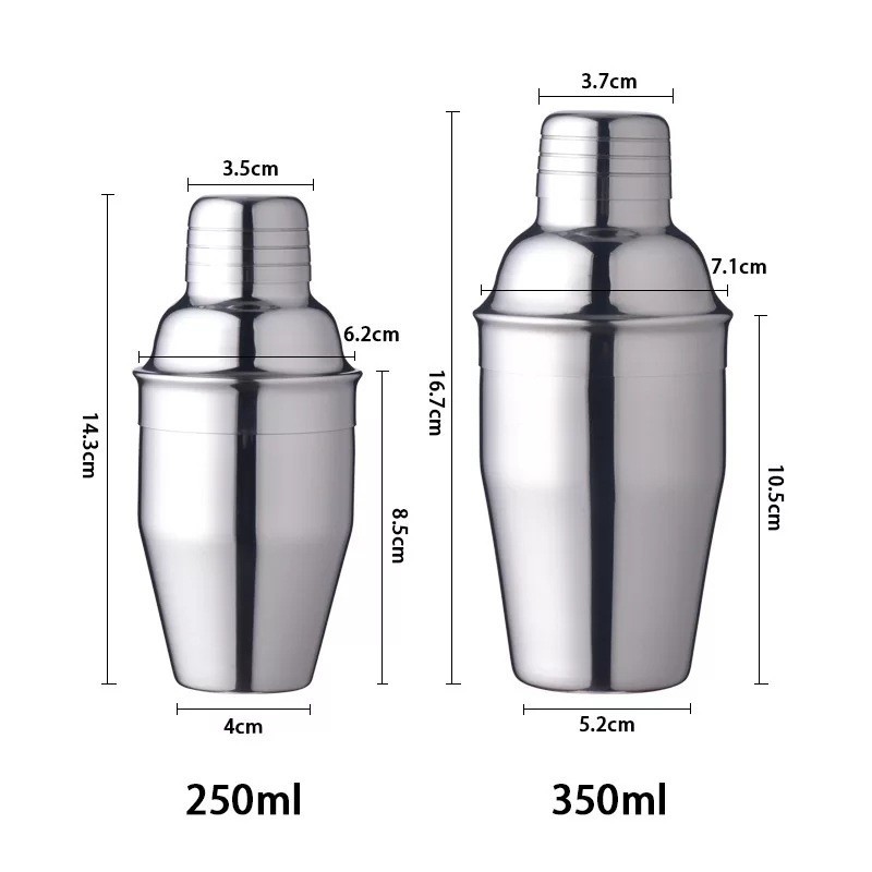 Stainless Steel Cocktail Shaker Shock Glass Bartender Base Wine Cocktail Set Tools Shaker Shaker Shaker