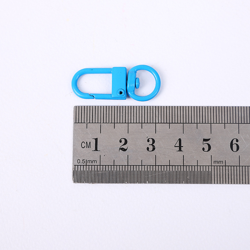 Paint color dog buckle metal jewelry hardware accessories U-shaped door buckle rotating keychain alloy bag DIY bag buckle
