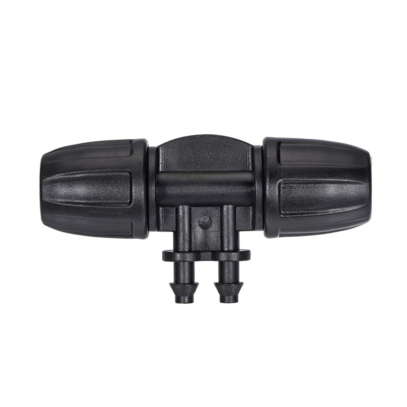 Factory 812 wool pipe joint 912 straight through tee garden irrigation automatic flower watering water drip irrigation joint