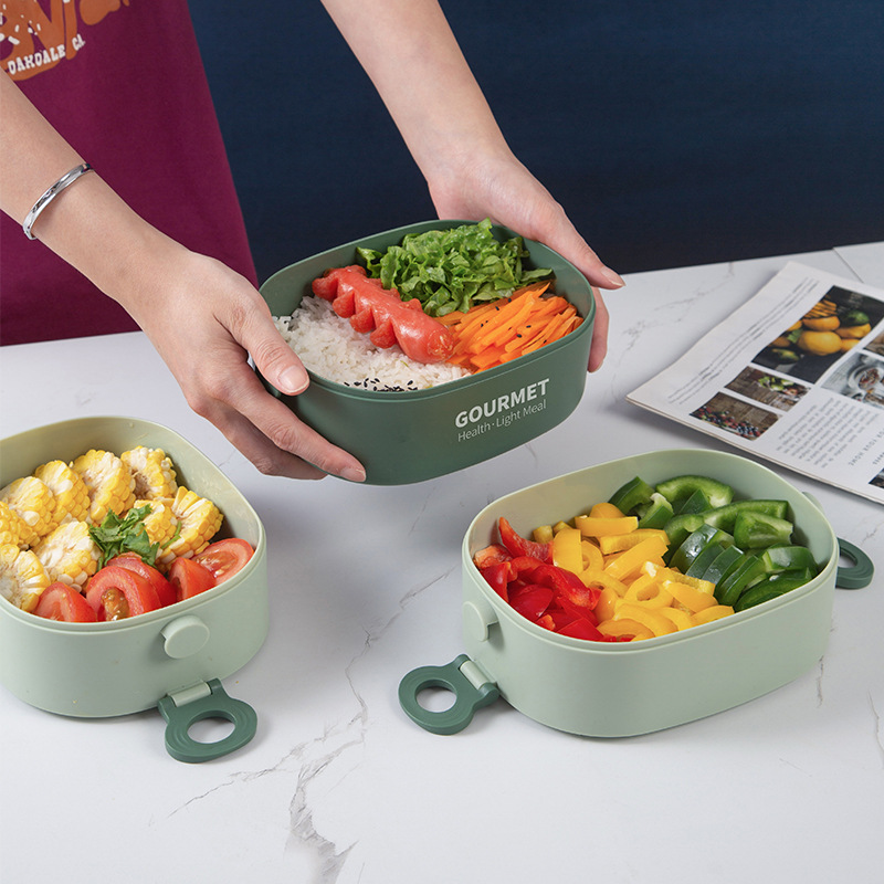 New Student Canteen Lunch Box Large-capacity Multi-layer Portable Lunch Box for Office workers Microwave Heating Lunch Box