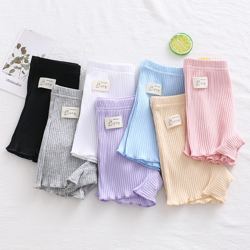 Girls' safety pants anti-light girls' extra leggings 95 cotton baby shorts underwear children's three-point pants