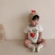 Ins Baby Jumpsuit 24 Summer New Love Bear Printed Harper Baby Bag Fart Suit