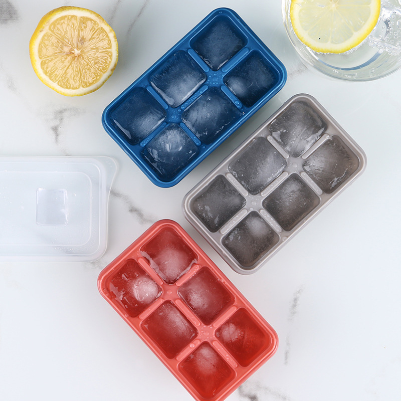 Ice Cube Ice Cube Ice Box Freezing Mold Quick Freezer Household Refrigerator Homemade Internet Celebratory Silicone Press Ice Cube with Cover