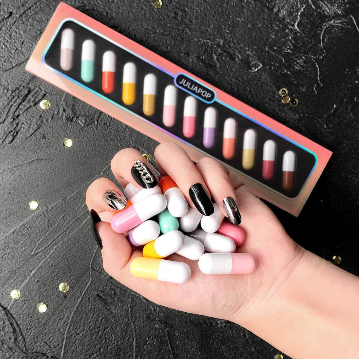 Cross-border JULIAPOP capsule lipstick set explosions recommended ins12 color mini lipstick set Wholesale