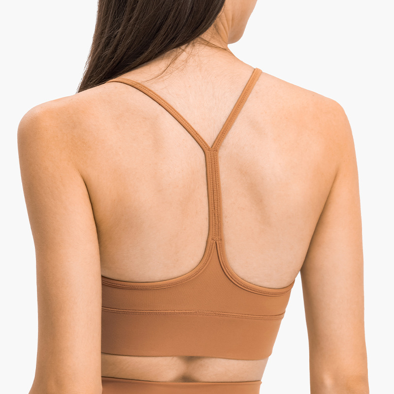A generation of naked touching words beautiful back sports underwear women's shockproof gathered running exercise fitness yoga bra
