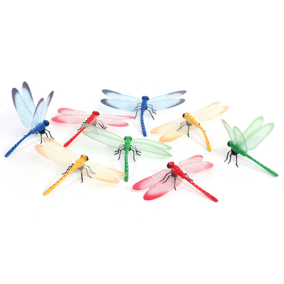 Wholesale 14cm Dragonfly plastic creative crafts simulation Dragonfly tourist attractions gardening decoration cross-border hot sale