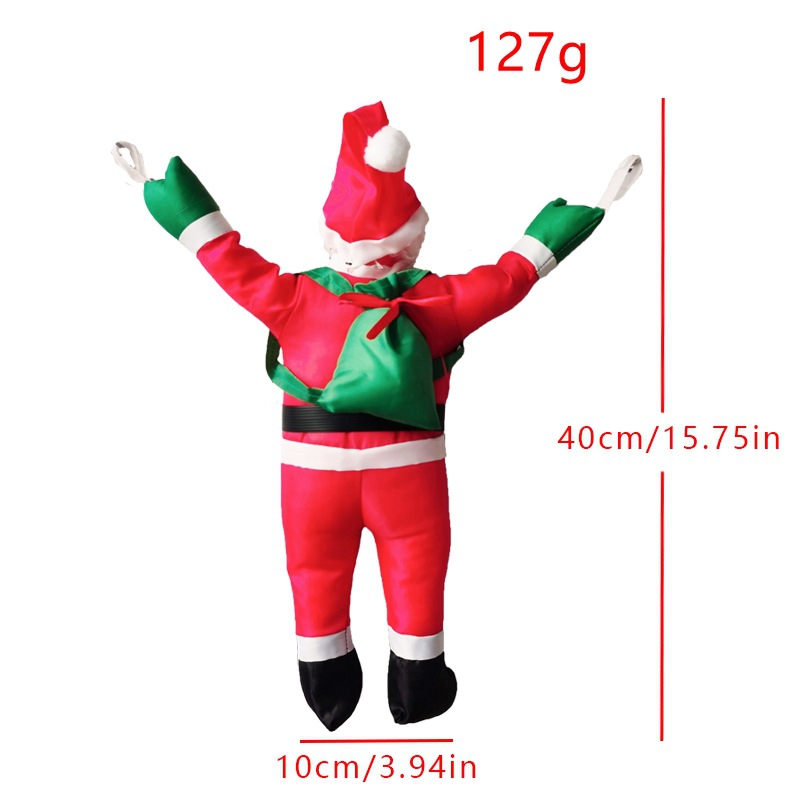 LED Weihnachtsleiter Lichtleiste Zubehör Klettern Weihnachtsmann für Innen- und Außenbereich Weihnachtsdeko Lichtzubehör_voghion.com