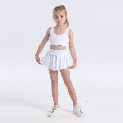 Children's 2024 New Cross-border Amazon Hot Parent-child Running Tennis Short Skirt Pocket Sports Shorts Women