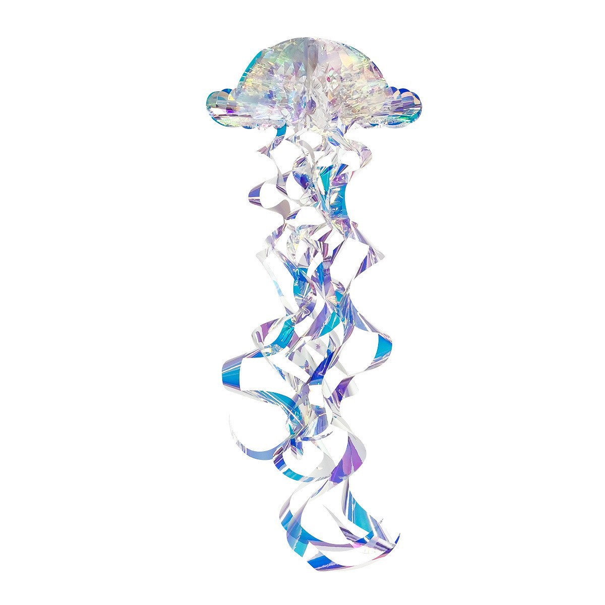 Jellyfish Honeycomb Hanging Ornament Marine Theme Mermaid Hanging Rainbow Spiral Decoration Birthday Party Wedding Arrangement