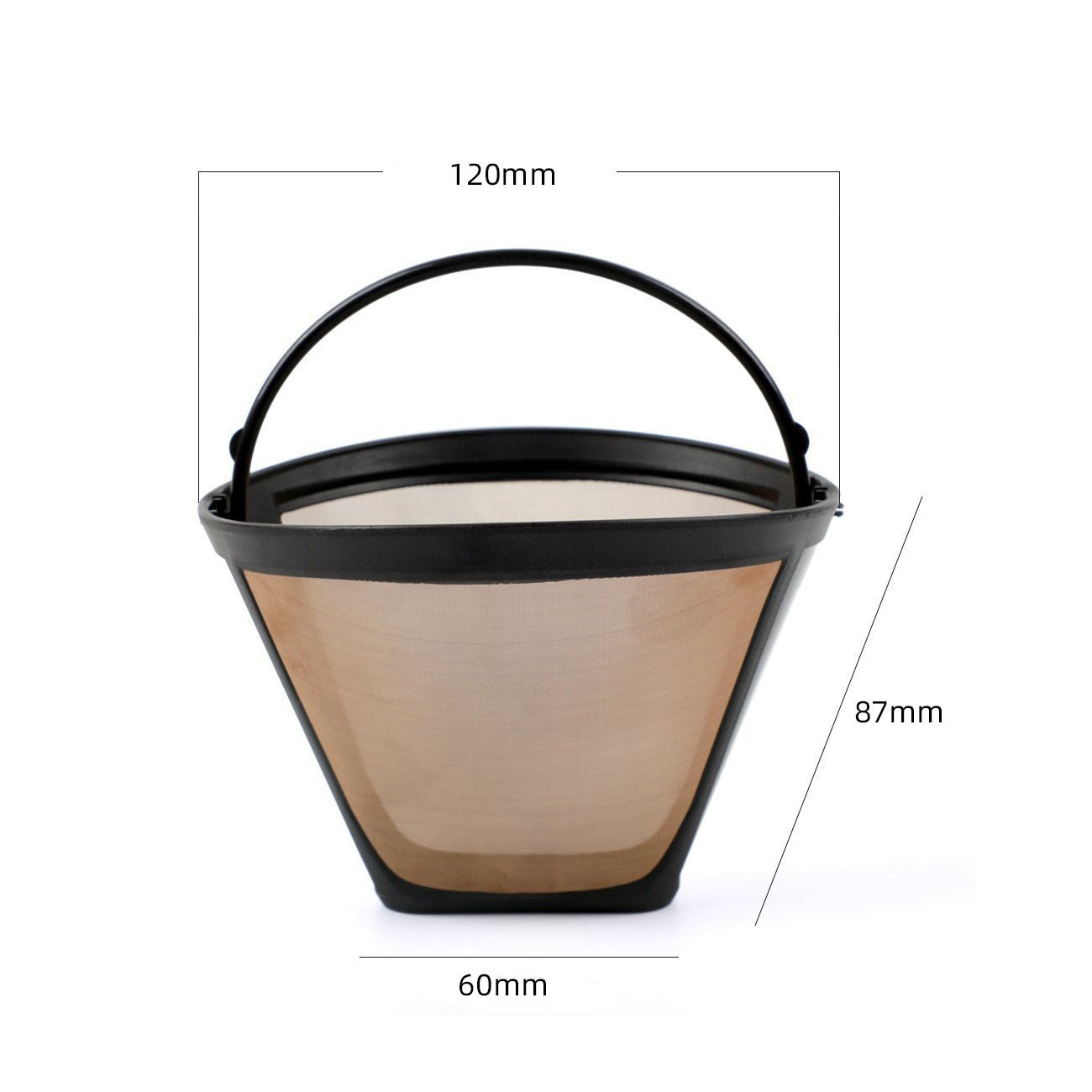 Stainless Steel Coffee Filter Mesh Hand Brew Coffee Pot No Filter Paper Filter Mesh Drip Coffee Mesh Funnel Filter Cup