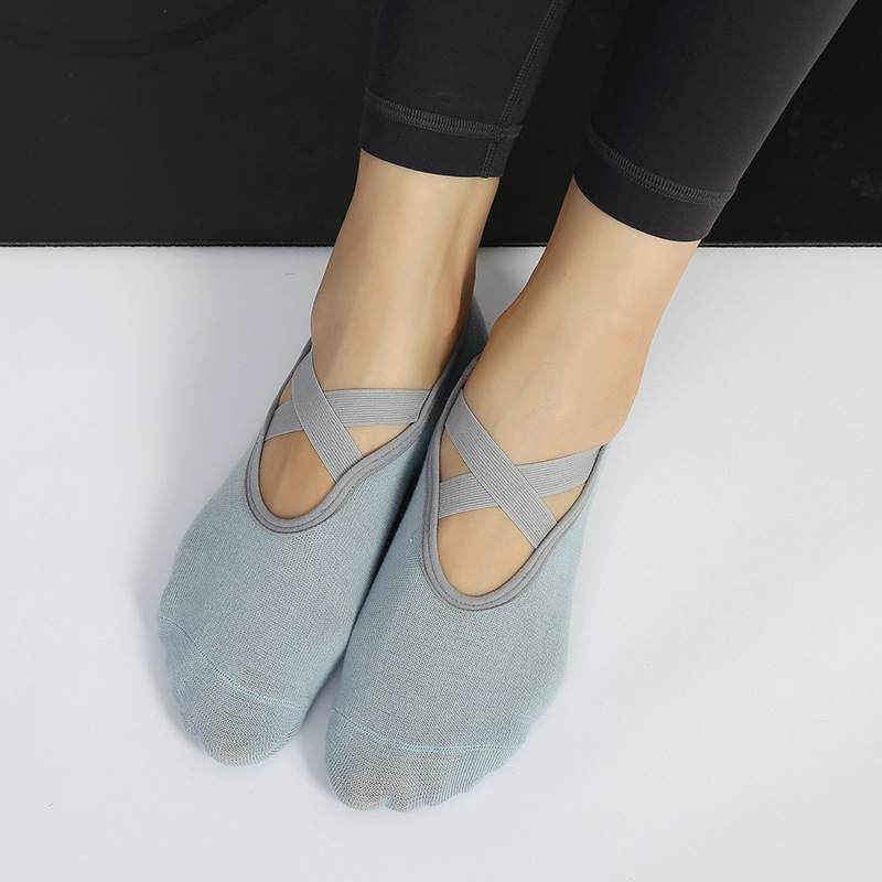 Yoga socks women pilates professional non-slip dance socks yoga practice indoor sports socks cross strap socks