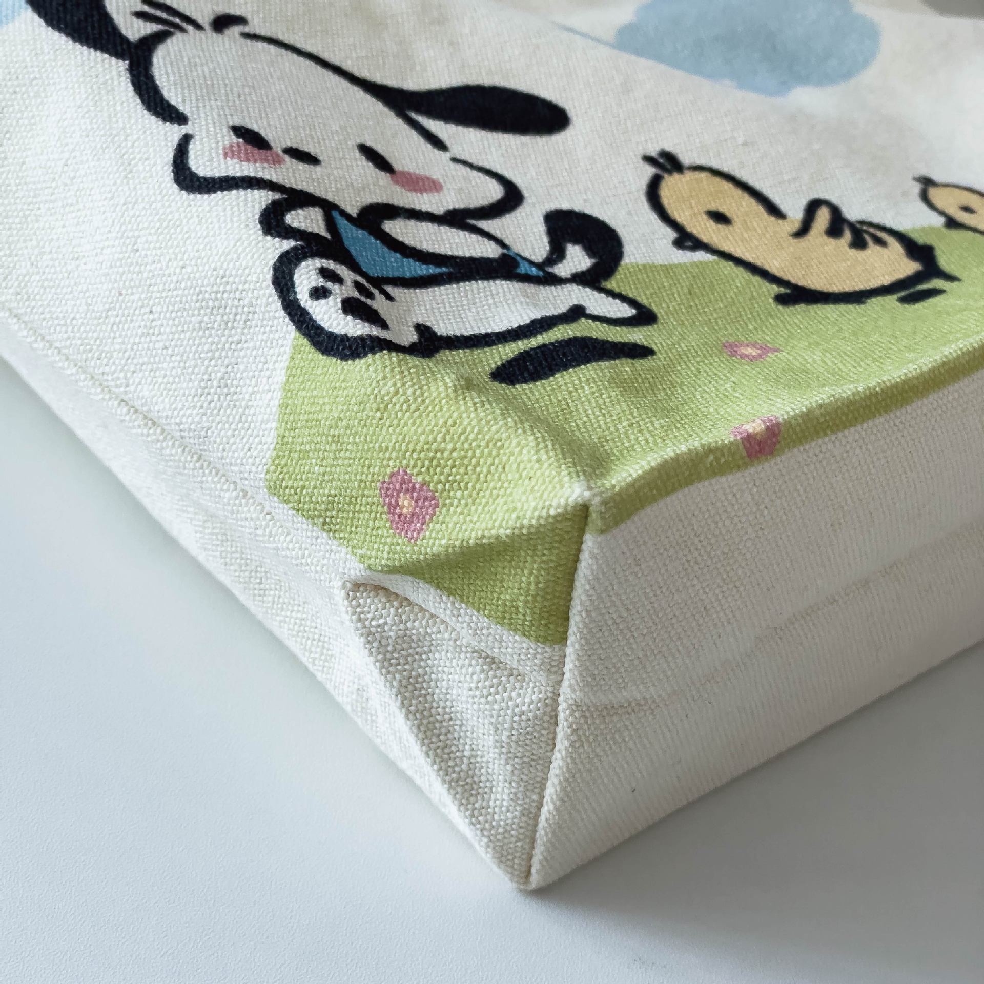 Japanese cartoon cute hand canvas bag student mini hand bag canvas bag custom logo niche design