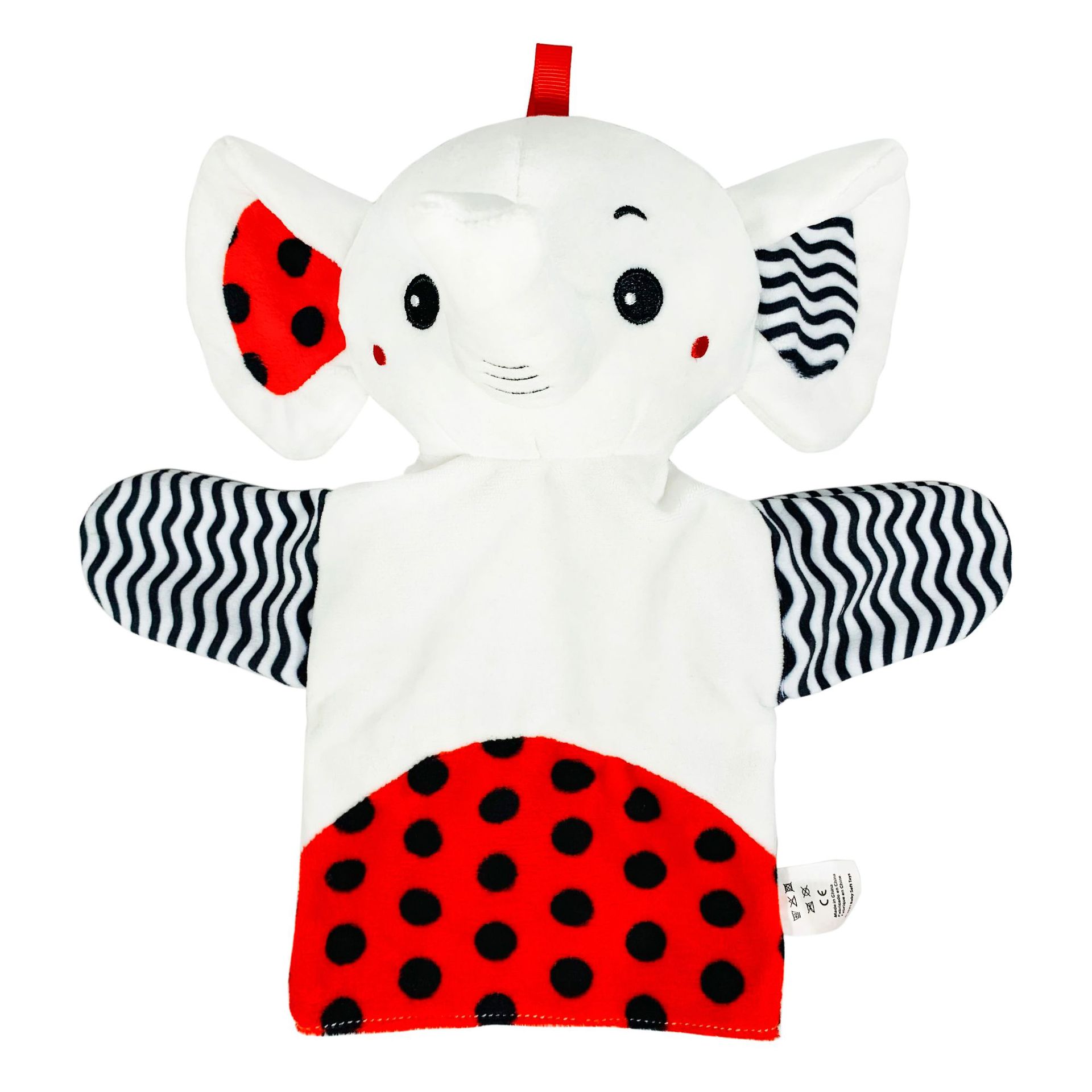 Black and white parent-child interactive hand puppet baby finger puppet interactive toy spot wholesale
