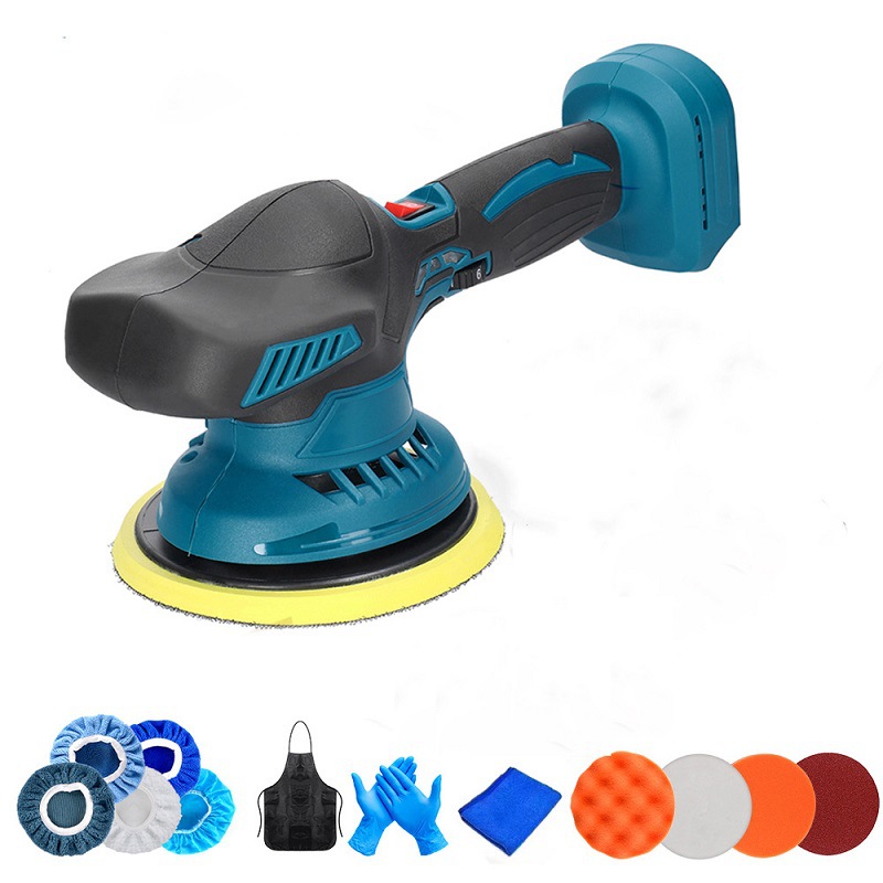 21V Lithium electric polishing machine waxing machine wireless portable car polishing and polishing adjustable speed handheld grinding machine