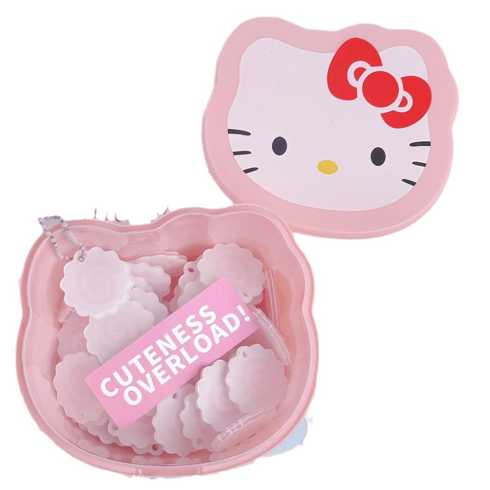 Cute Cartoon kitty Storage Box Desktop Miscellaneous Storage Box with Lid Jewelry Hairpin Hair Band Storage Dust Box