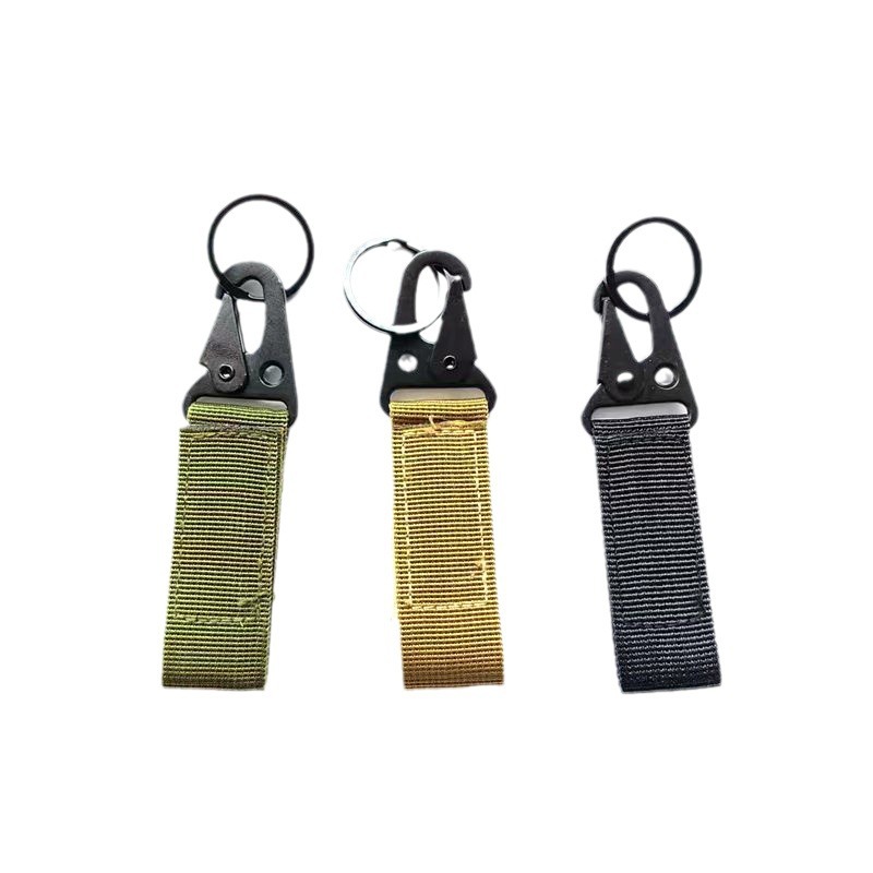 Spot multifunctional hawk key chain nylon hook military fan hook luggage belt hook key chain