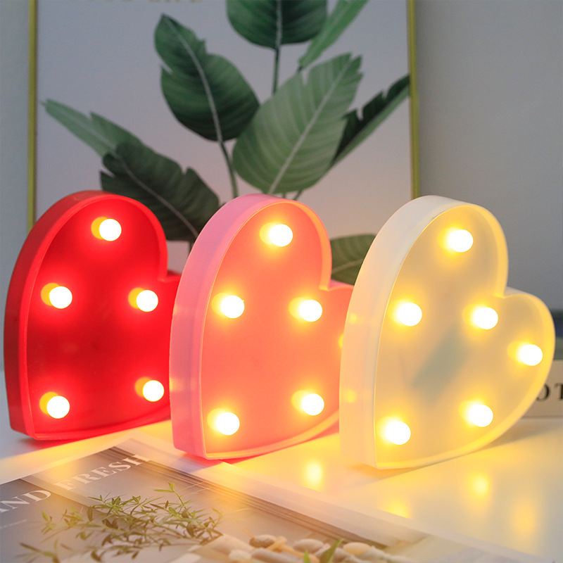 LED letter love lamp love modeling lamp marriage proposal love modeling lamp