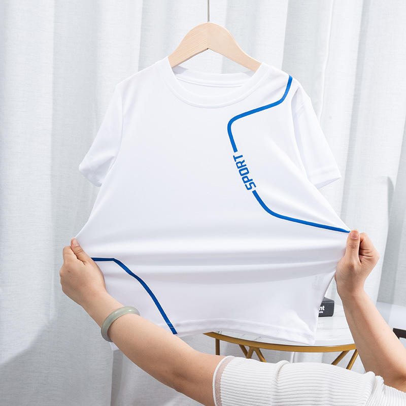 Boys' sports suit summer T thin medium and big children's quick-drying clothes children's short-sleeved shorts two-piece T-shirt shorts