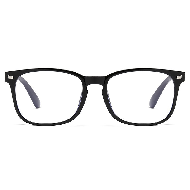 Best selling anti-blue light plain glasses classic fashion retro beige glasses men's and women's fashionable finished myopia glasses 8082