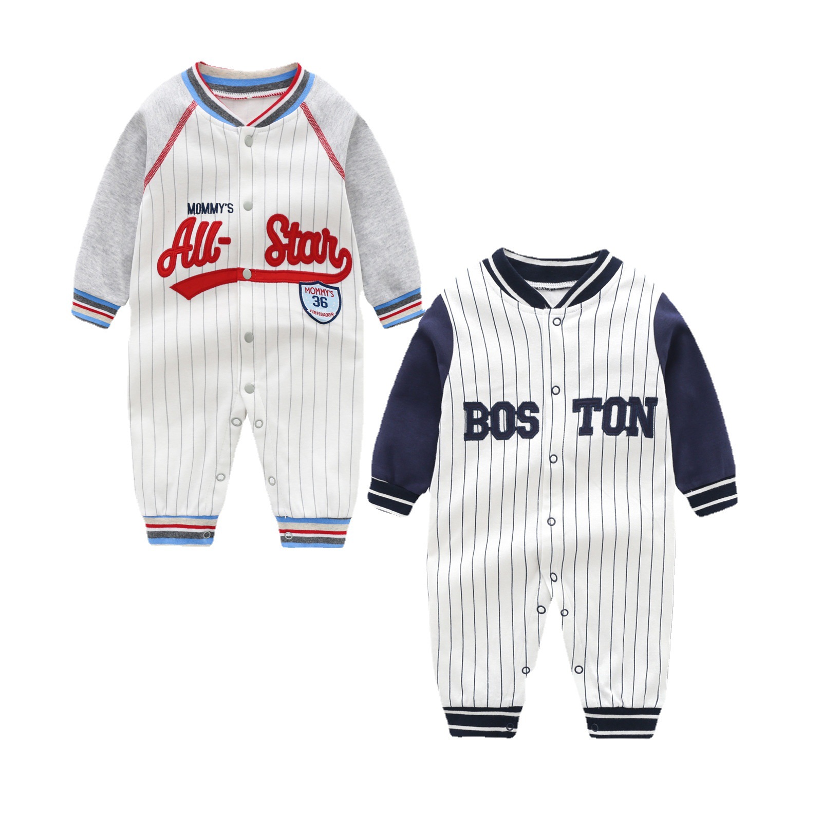 Cross-border 2023 baby autumn clothes Harbin-style baby jumpsuit climbing clothes home clothes non-foot sports series