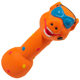 24 new pet latex toy animal shape barbell dog toy molar tooth cleaning monkey pig dumbbell