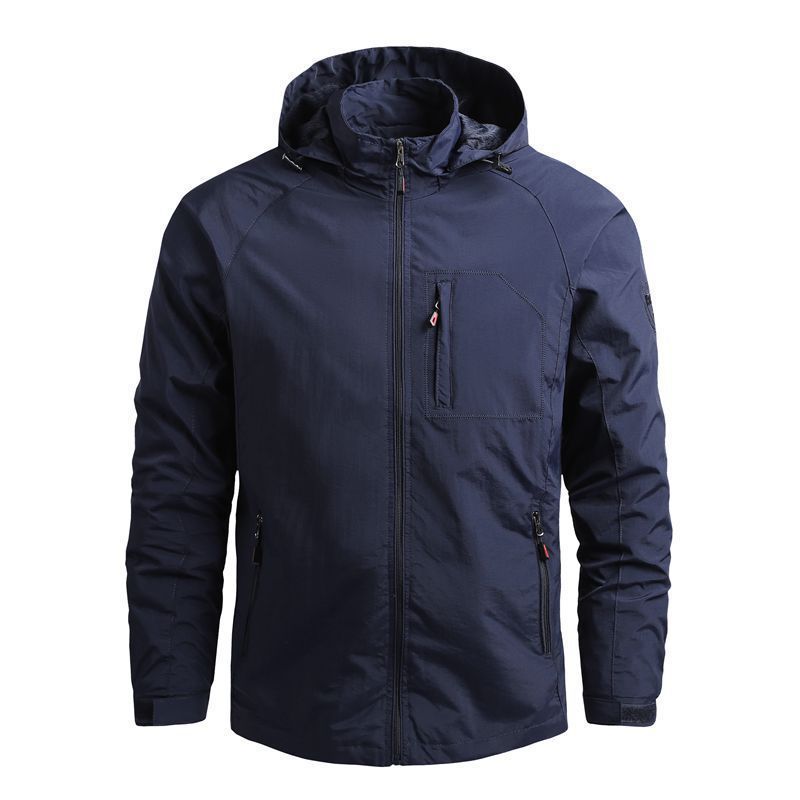 Cross-border Factory Supply Quick-drying Jacket Men's Loose Casual Spring and Autumn Thin Men's Jacket Military Workwear
