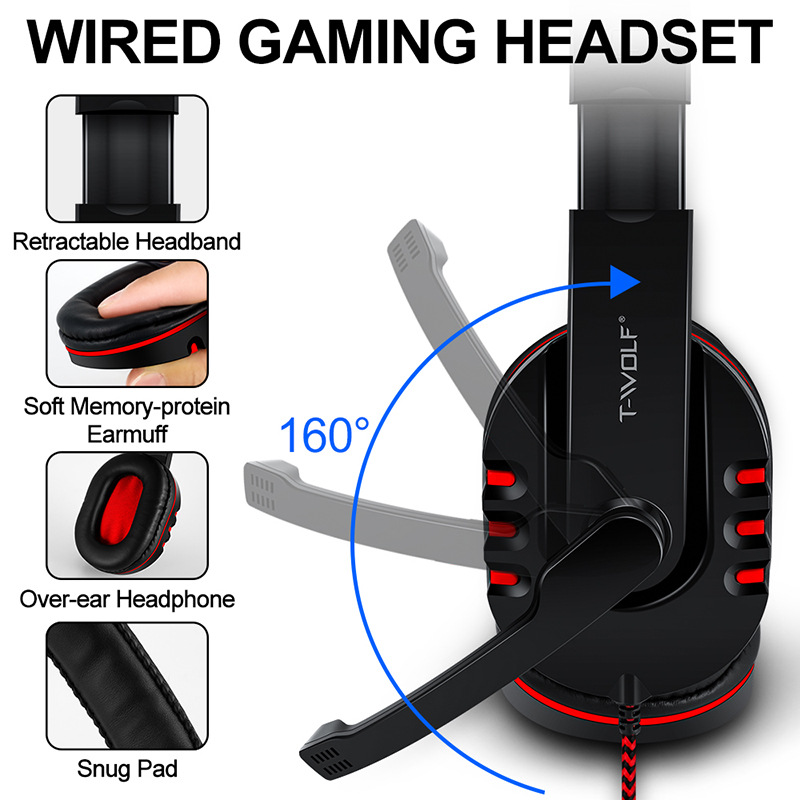 Thunderwolf TF800 keyboard mouse headset suit game four-in-one Spanish Arabic Russian four-piece set